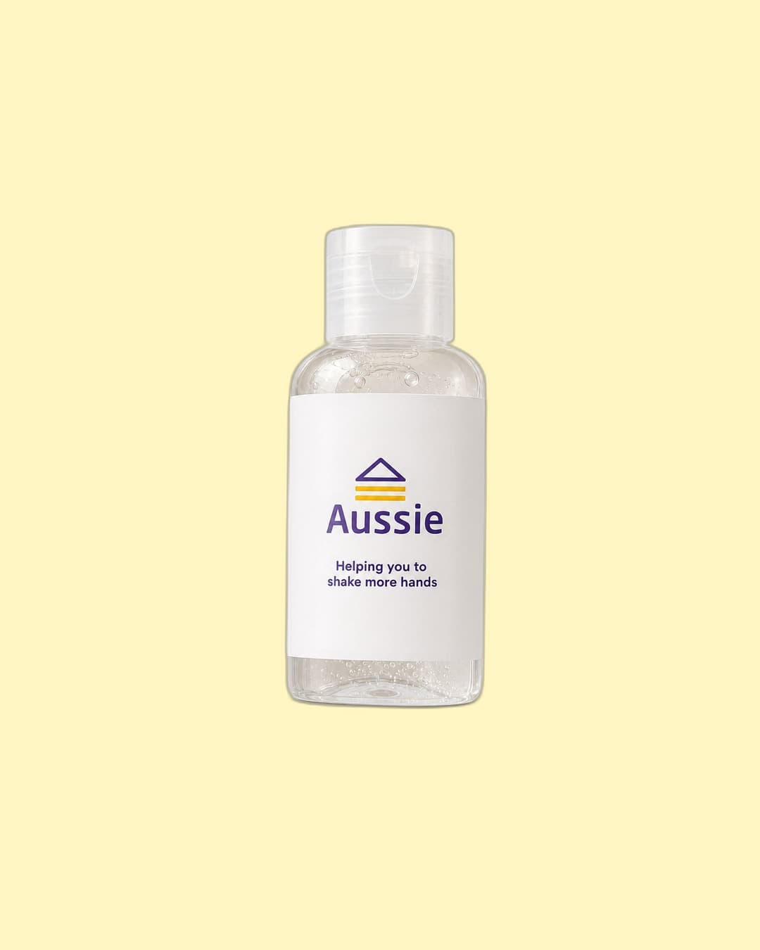 Aussie Home Loans — Sanitiser bottle (flatlay)