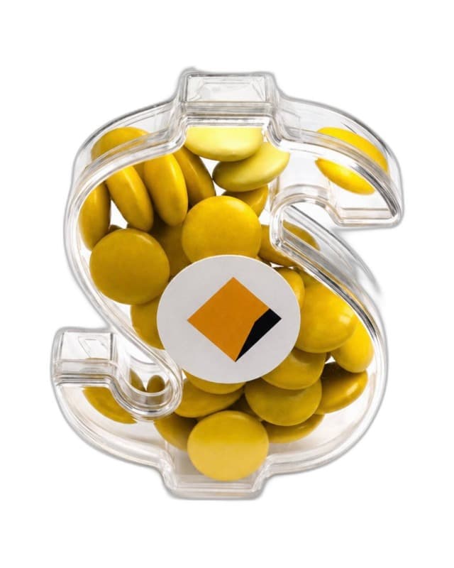 Commonwealth Bank — dollar sign yellow chocolates