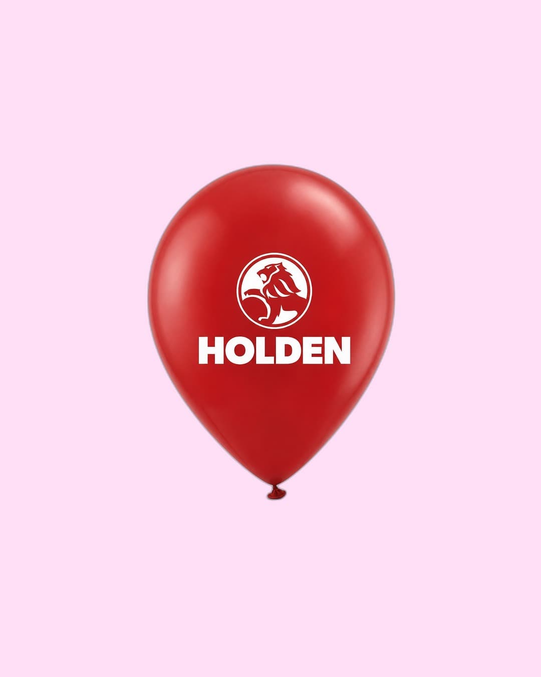 Holden — Red latex balloon with Holden Lion roundel