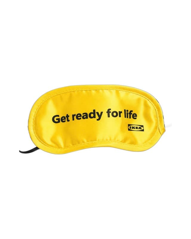 IKEA — get ready for life yellow sleep mask