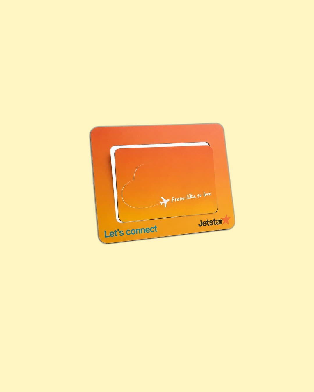 Jetstar — 'Let's connect' giftcard + carrier