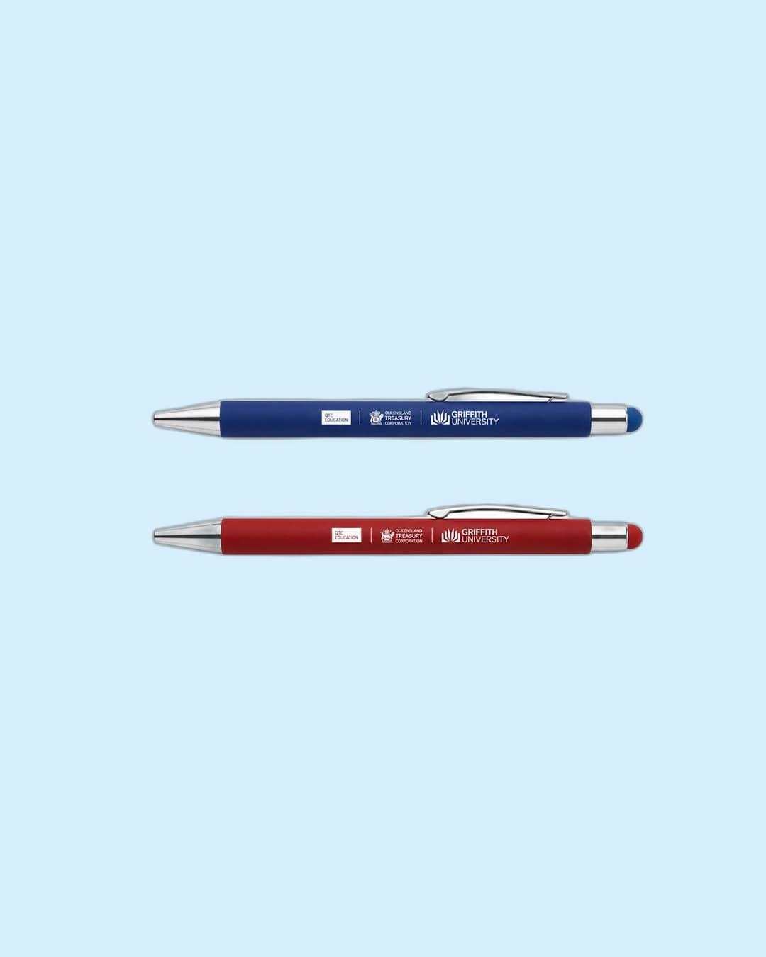 QTC Education × Griffith University — QTC Education × Griffith executive pen set (blue + red)