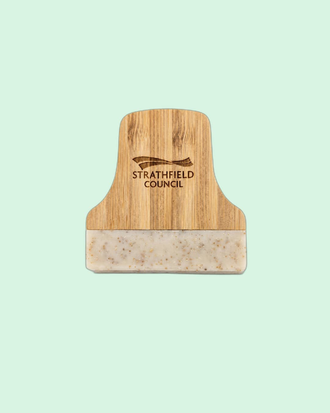 Strathfield Council — Bar soap with timber handle