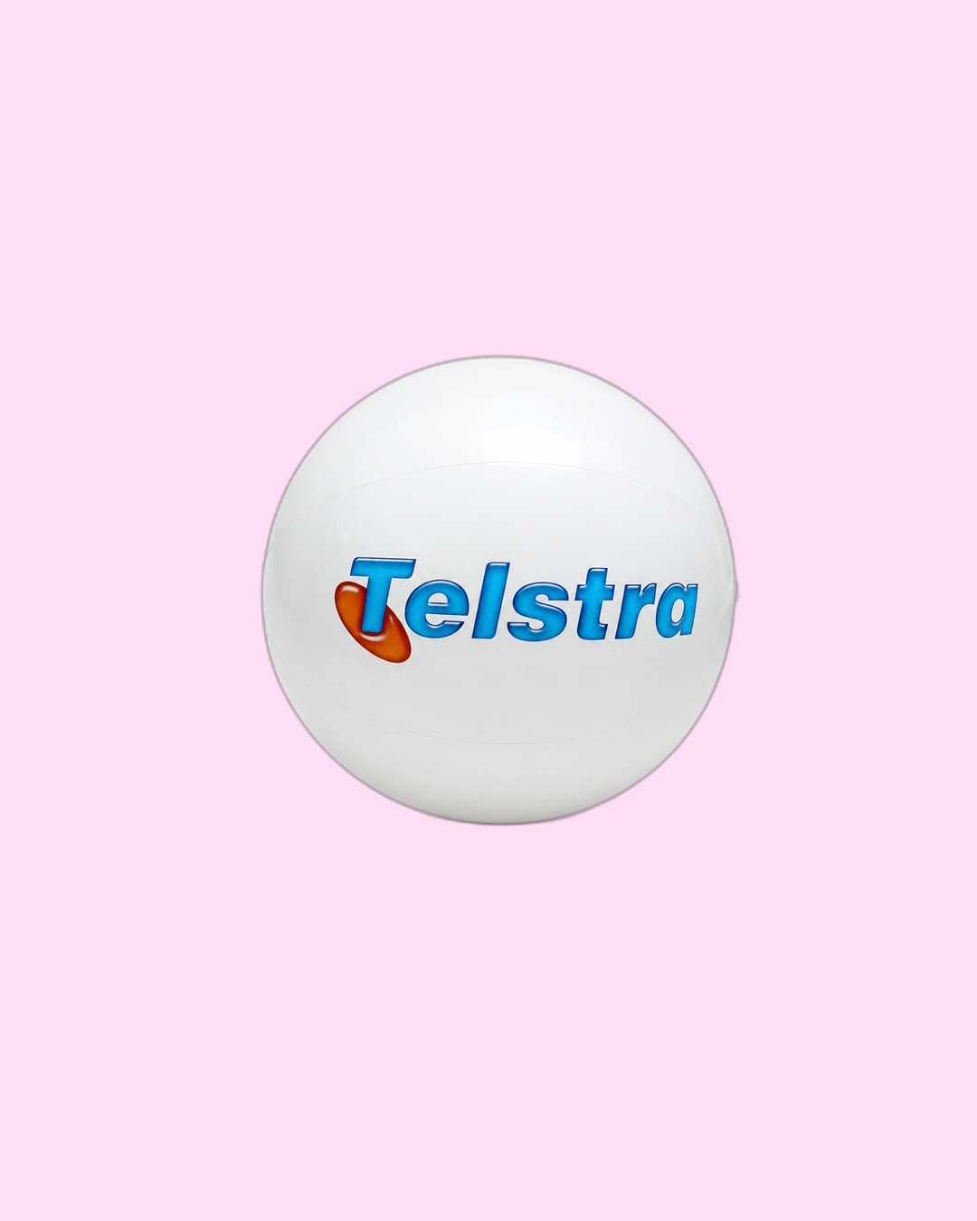 Telstra — Inflatable beach ball with Telstra corporate logo
