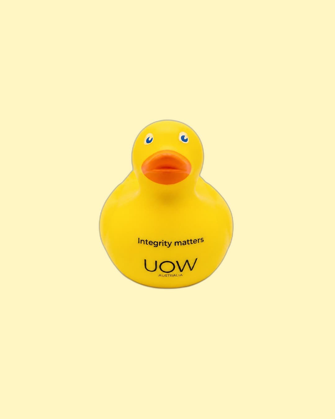University of Wollongong Australia — 'Integrity matters' UOW Australia rubber duck