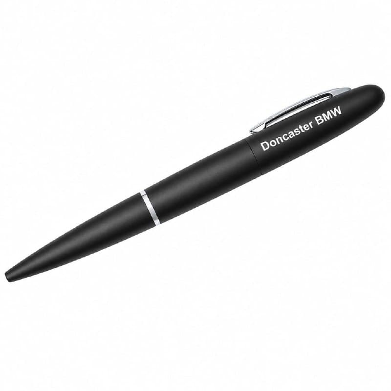 Doncaster BMW executive pen — co-branded dealership and BMW marque, designed and made by Sense2.