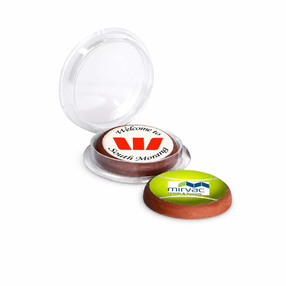 Branded Chocolate Disks