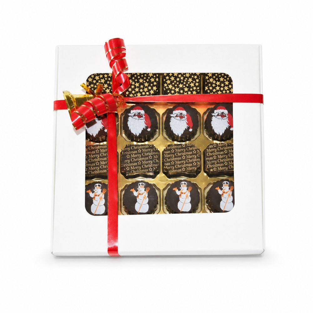 Custom 16-Piece Corporate Christmas Chocolate Box