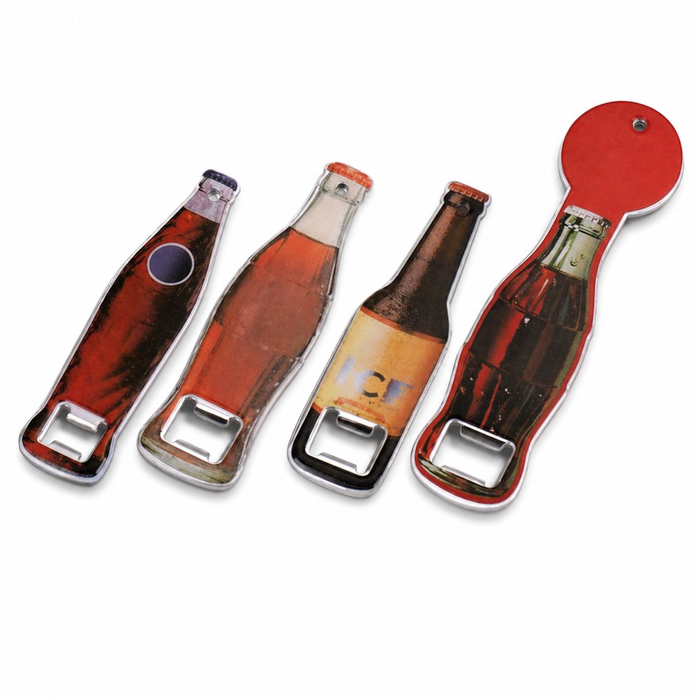 Branded Bottle Opener — Bottle-Shaped Custom Design
