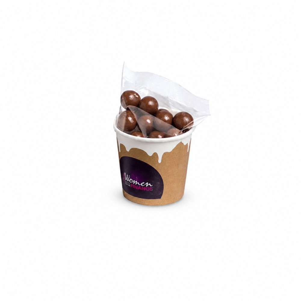 Promo Miniature Coffee Cup with Chocolate Beans
