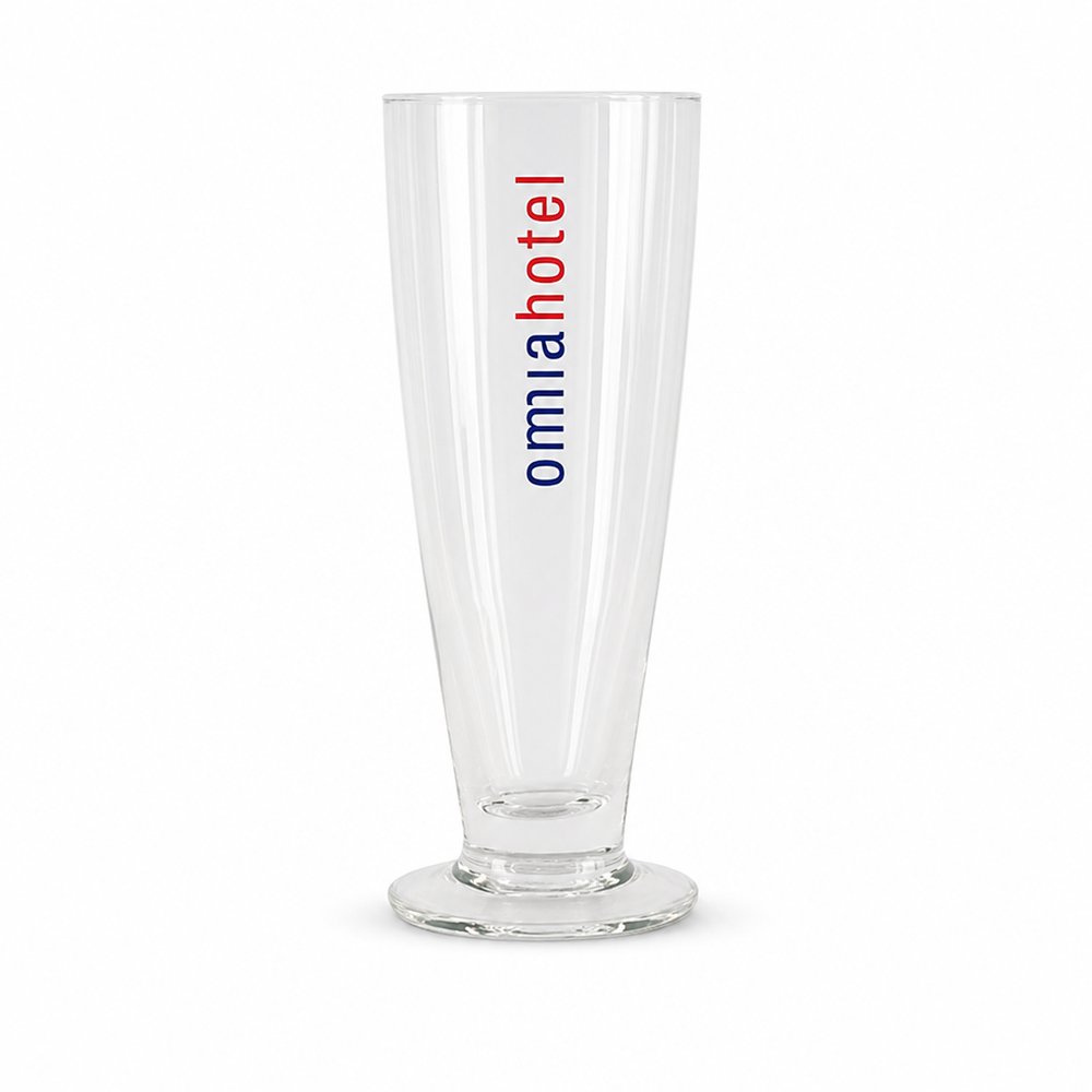 Branded Tall Beer Glasses 400mL — Custom Schooner Glassware