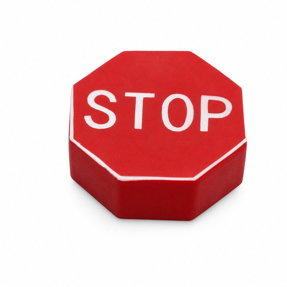 Stop Sign Stress Ball — Branded Promotional Squeeze Toy