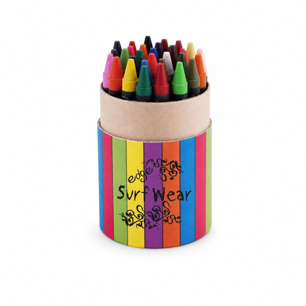 Custom Crayons in Branded Cardboard Tube