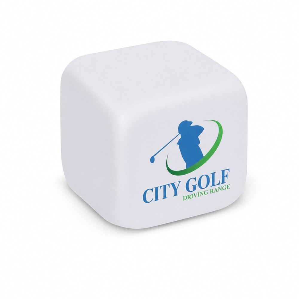 Cube Stress Ball — Branded Foam Desk Squeeze