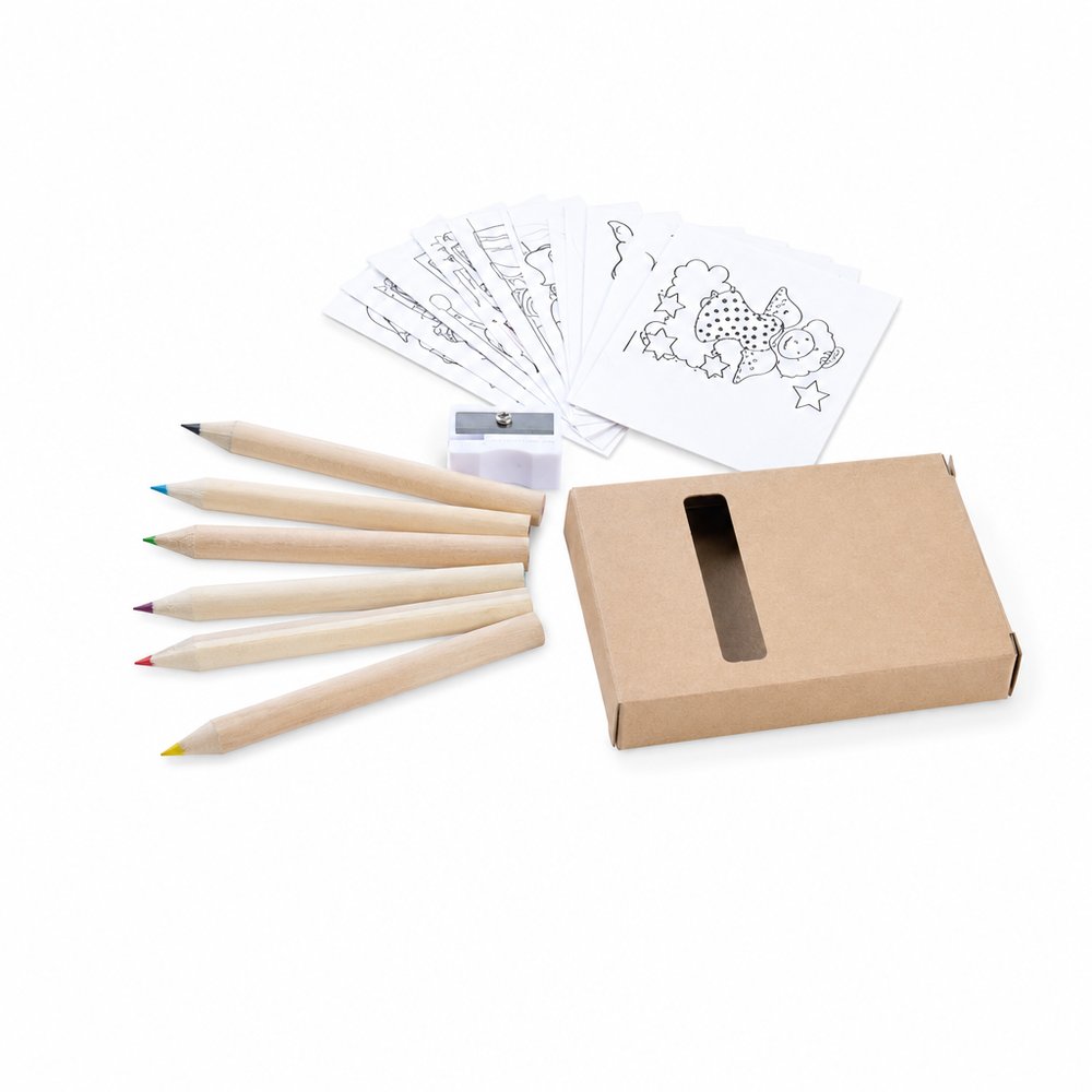 Branded Kids Colouring Sets with Pencils