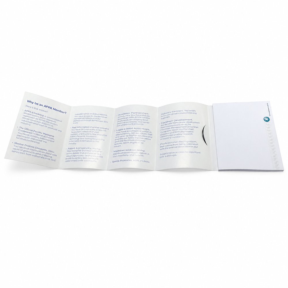 Pamphlet Sticky Notes — Branded Brochure Notepad