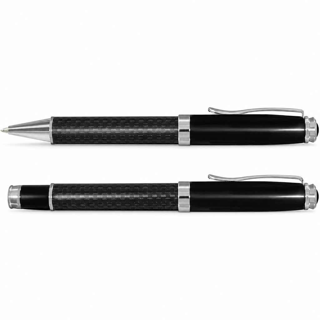 Statesman Carbon Fibre Pen Gift Set