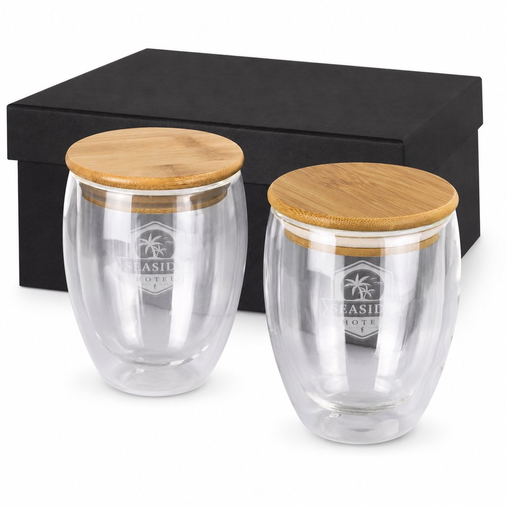 Azzurra Double-Wall Glass Cup Set