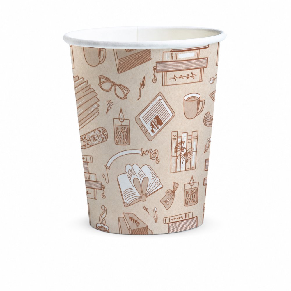 Compostable Paper Cup 230ml — Aqueous Lined