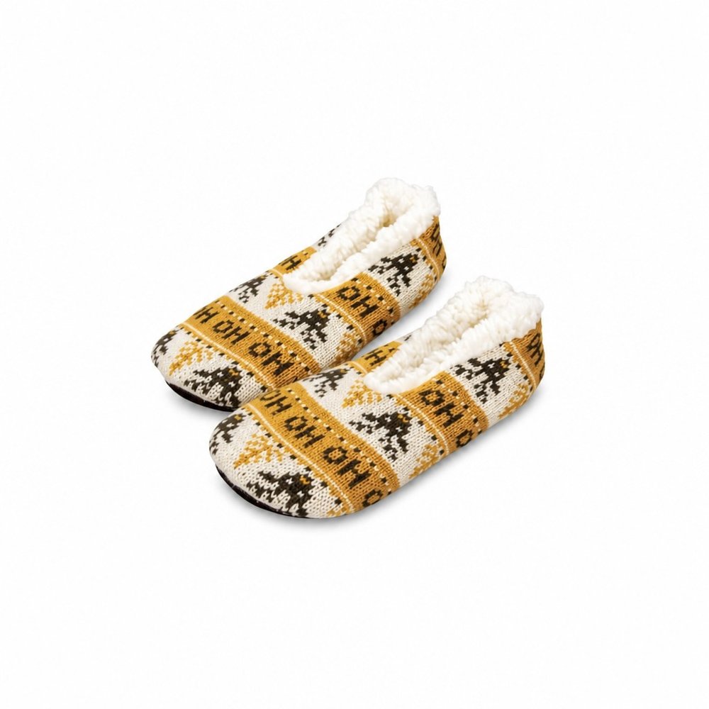 Custom Knitted Slippers with Shearling Lining