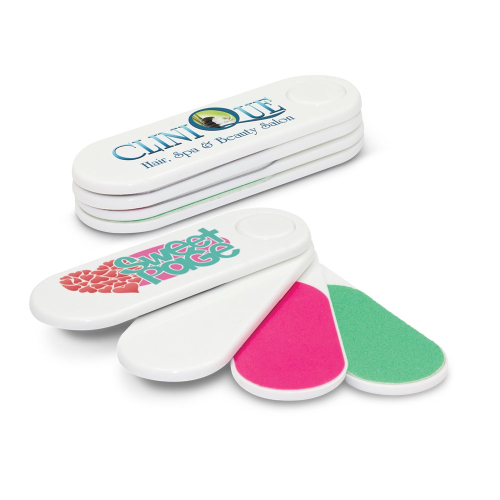 Compact Foldaway Nail Buffer & File Kit