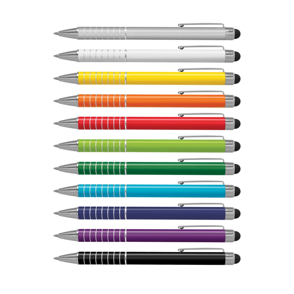 Chrome-Trim Stylus Ballpoint Pen