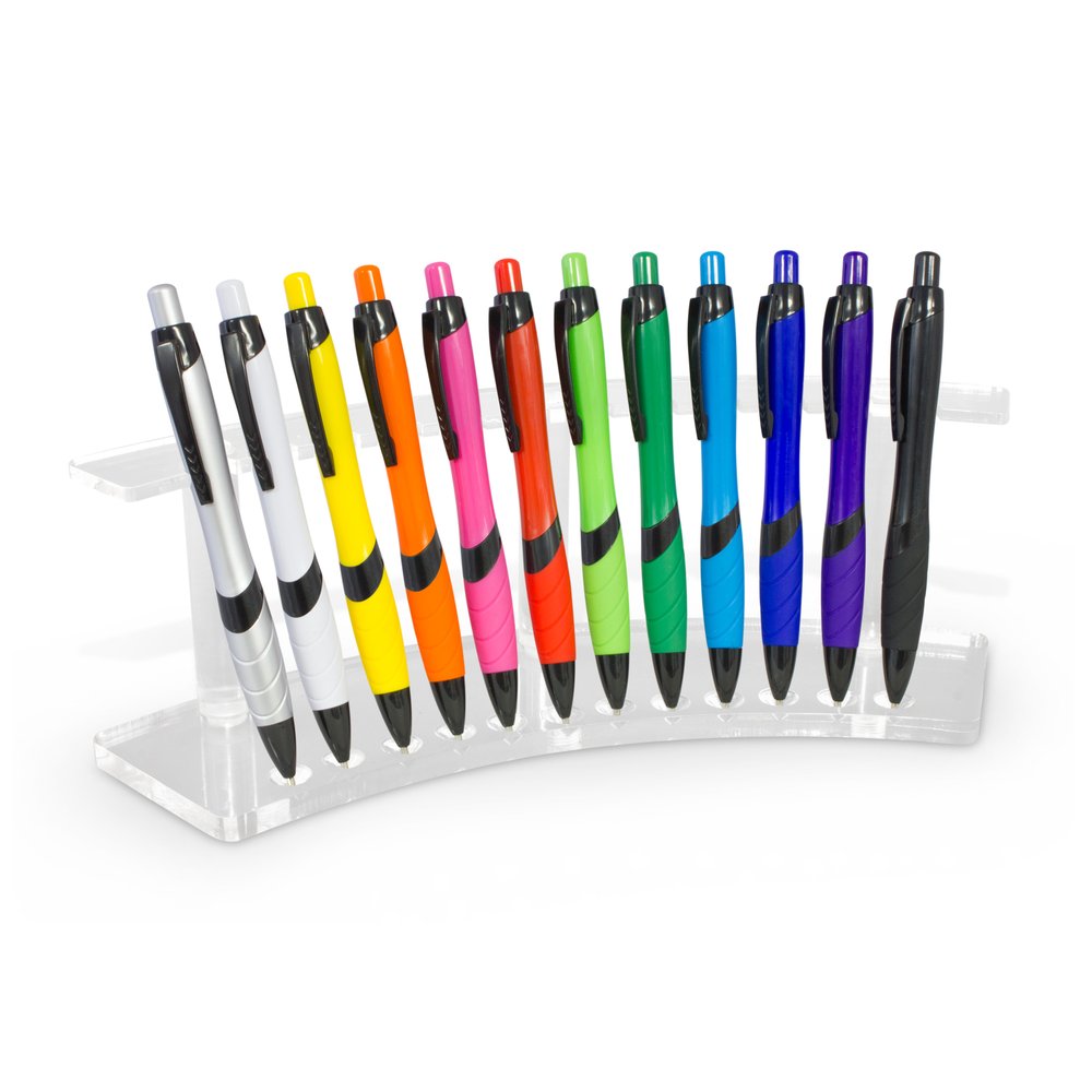 Clear Acrylic Twelve Pen Display Stand