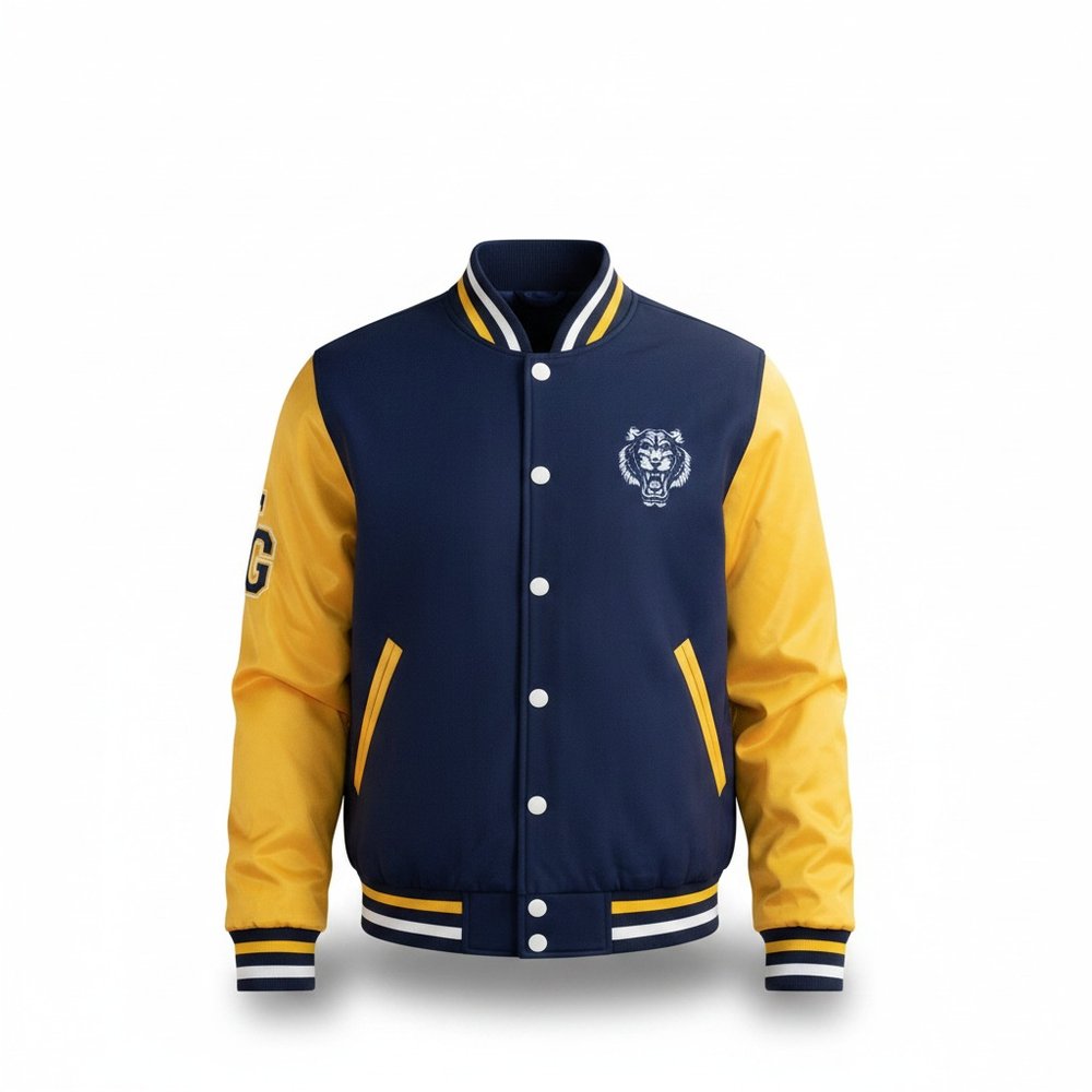 Brushed Fleece Varsity Jacket
