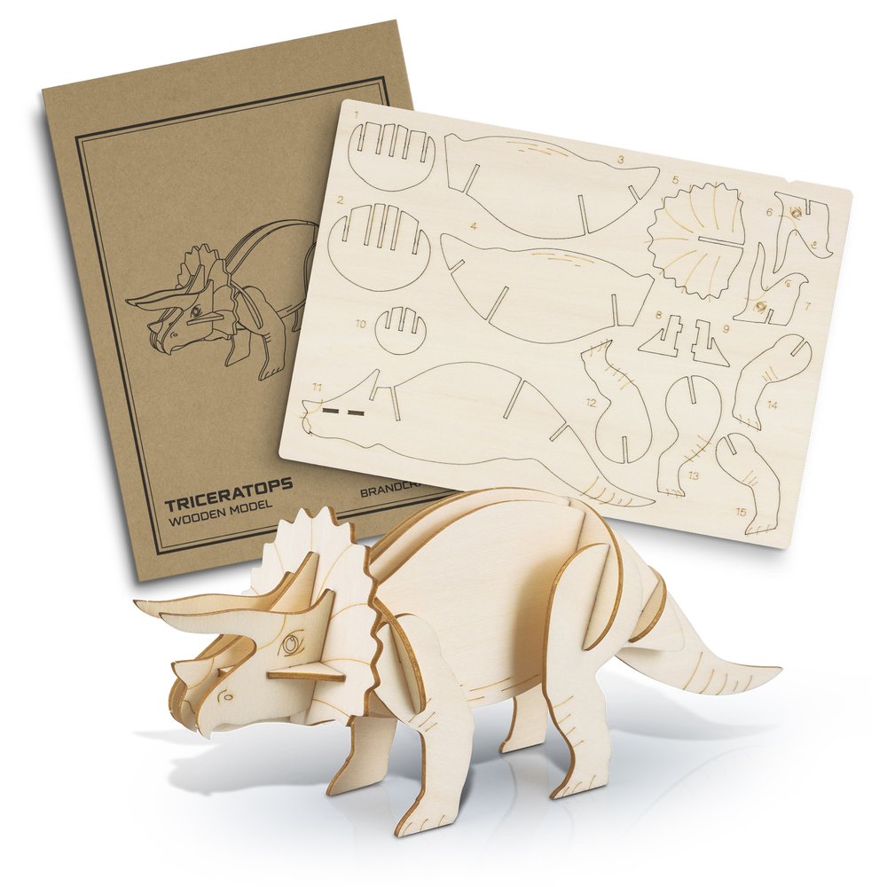 BRANDCRAFT Triceratops Basswood Model Kit