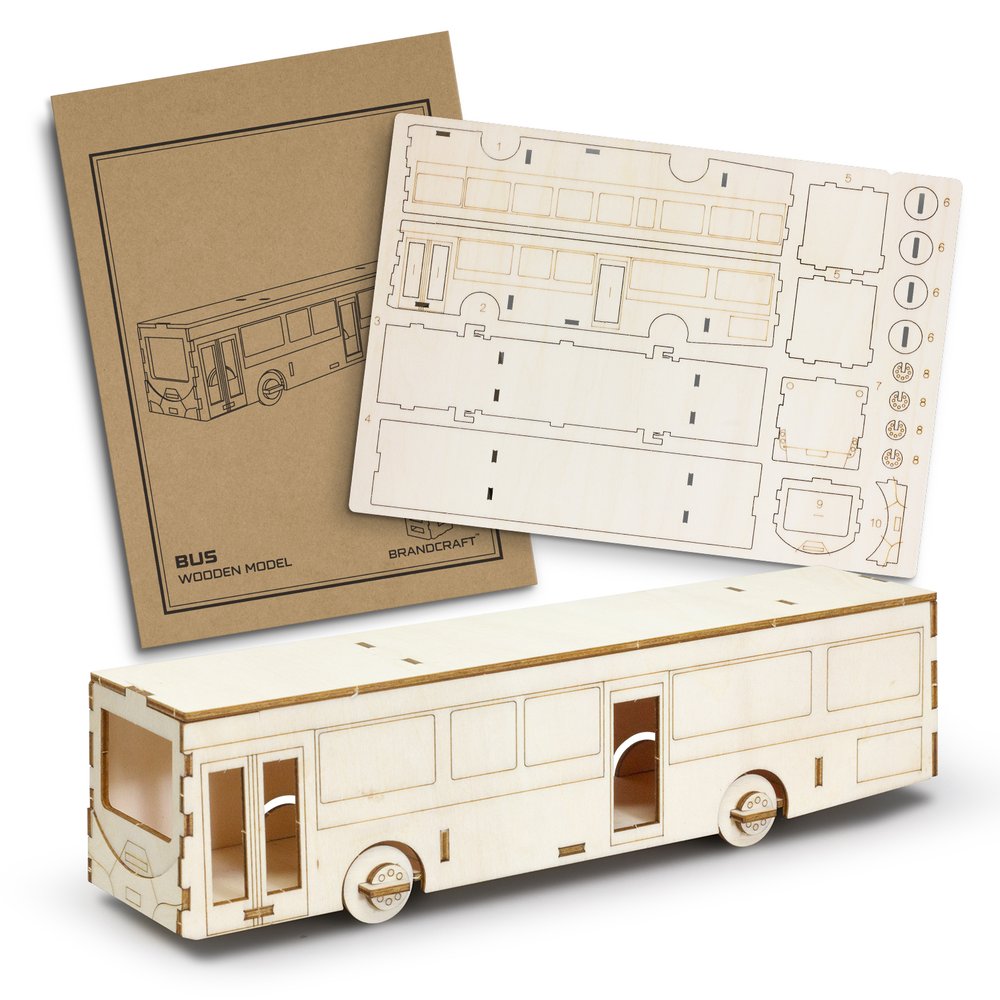 Basswood Bus Model Assembly Kit