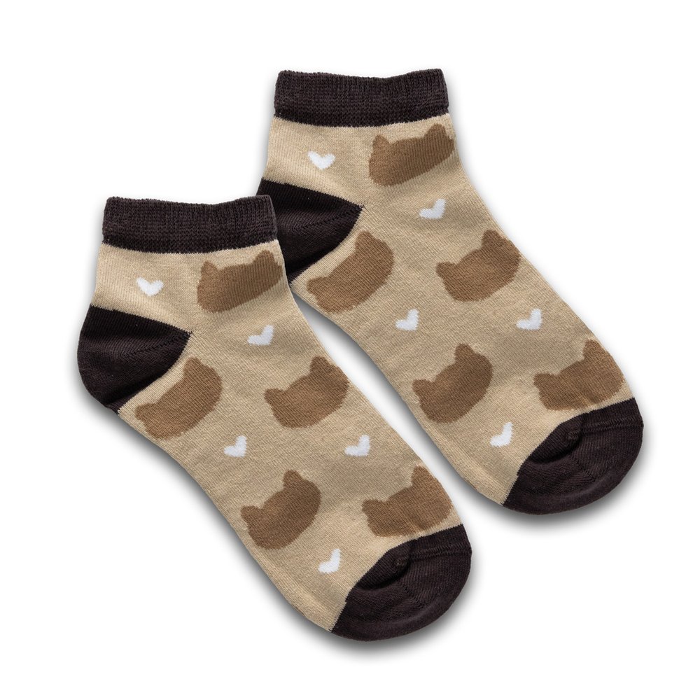 Custom Knit Ankle Socks with Sewn-On Card