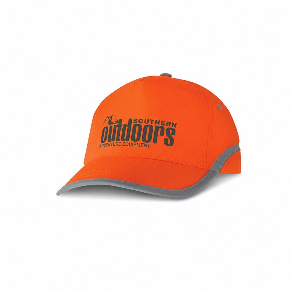 Senna Hi-Vis Five Panel Cap — Branded Safety Headwear