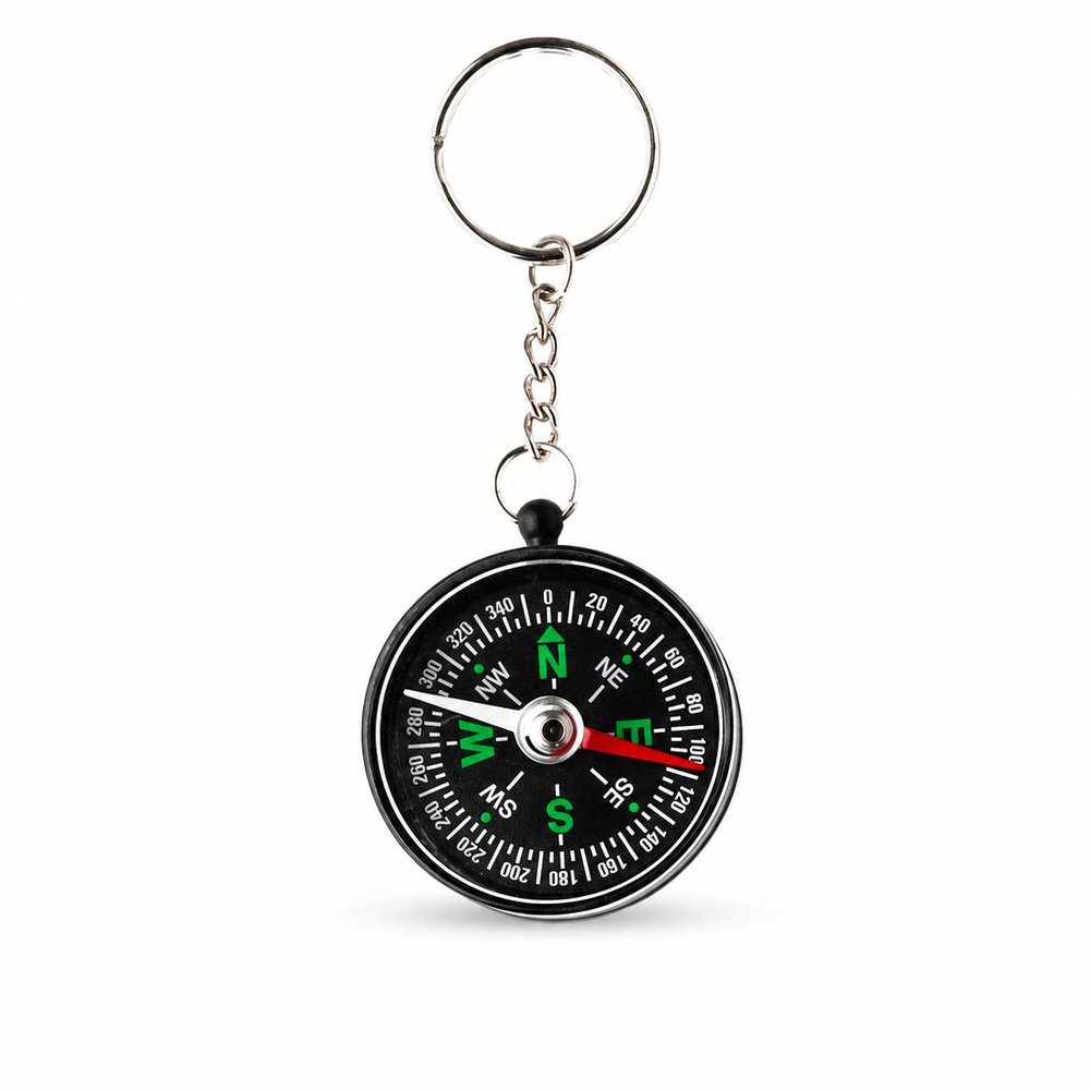 Compass Keyring – Branded Direction Key Ring