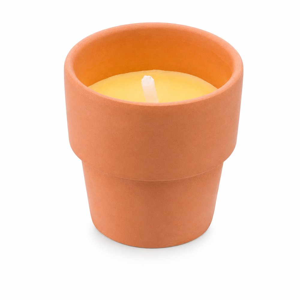 Citronella Candle in Clay Pot — Branded Outdoor Candle