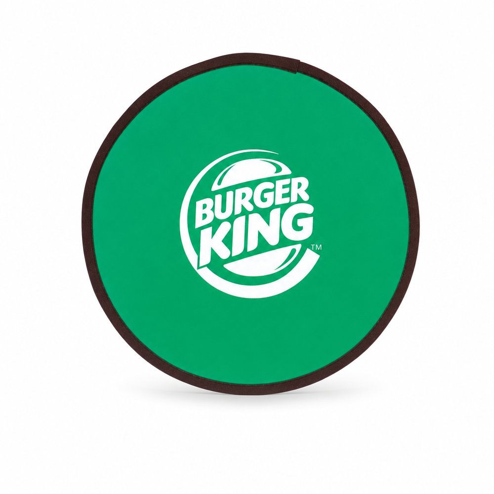 Fold-Up Flying Disc — Branded Nylon Frisbee
