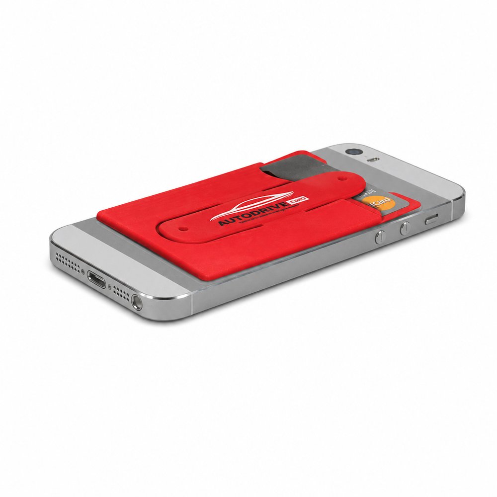 Silicone Phone Wallet with Pop-Out Stand