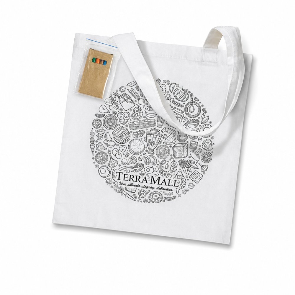 Mandala Colouring Tote Bag with Crayons