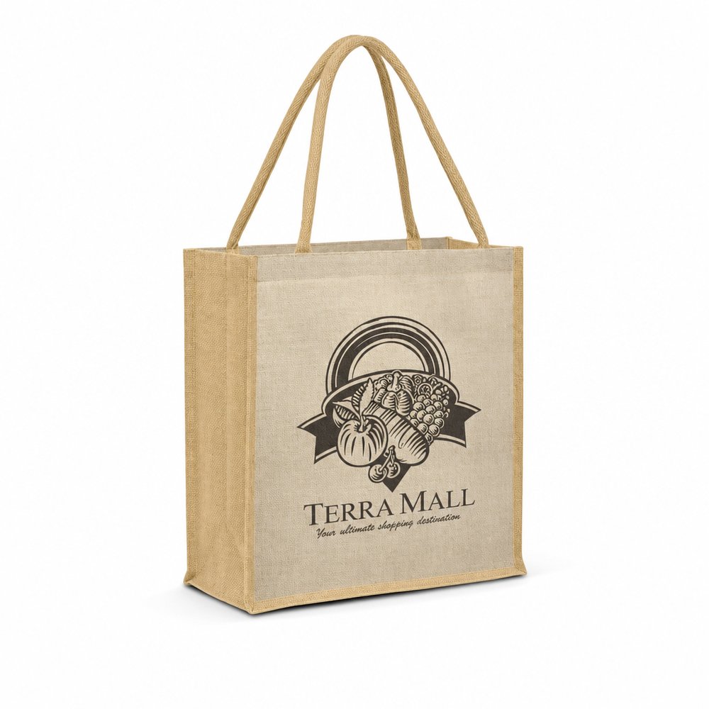 Juco Tote Bag — Natural Jute & Cotton Carry-All