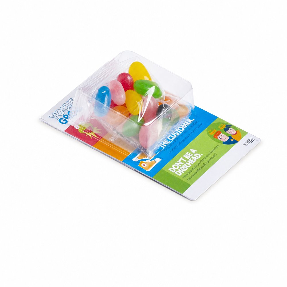 Jelly Belly Branded Business Card Box with Jelly Beans