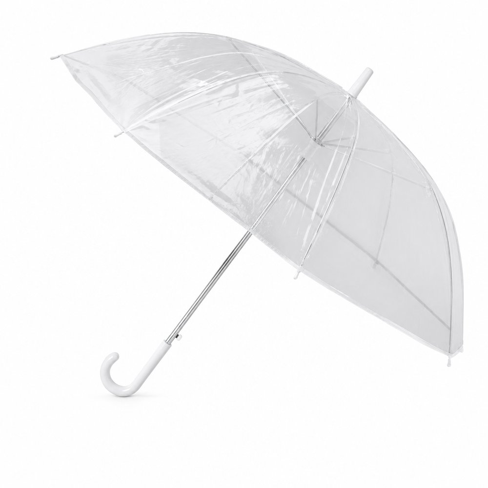 Clear PVC Automatic Umbrella, Branded