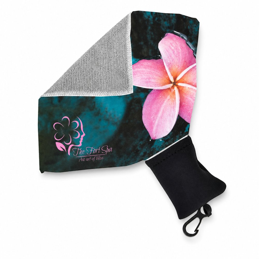 Dual-Sided Microfibre Cleaning Cloth with Pouch