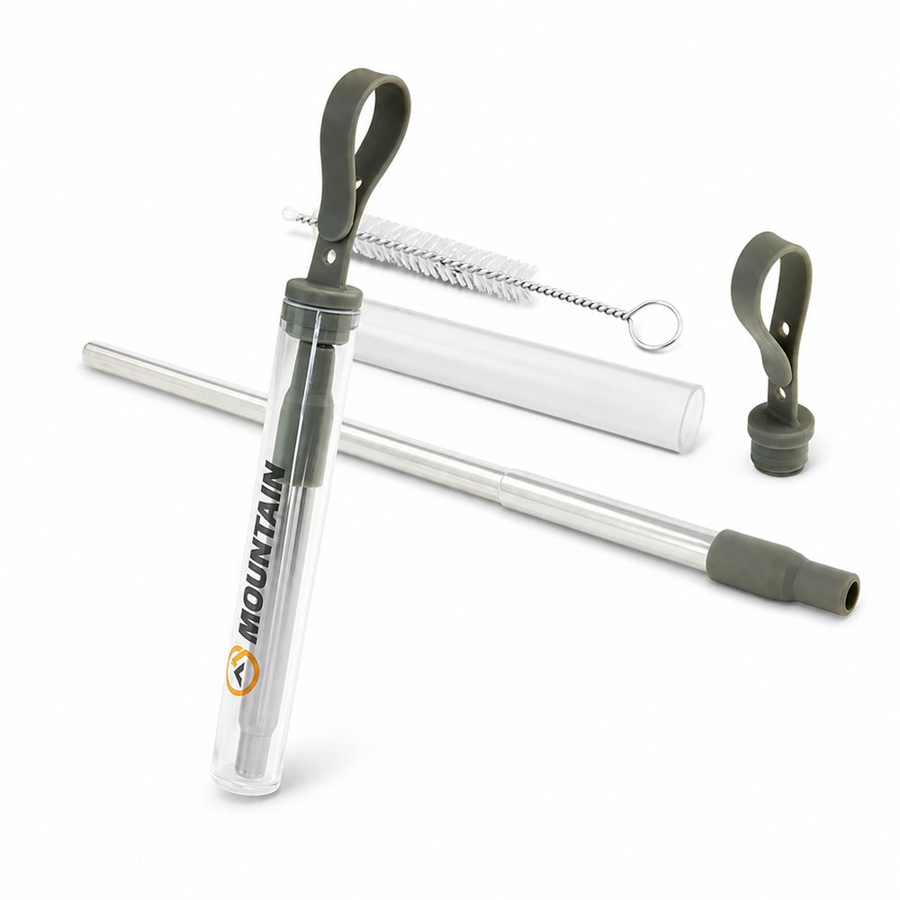 Telescopic Reusable Straw with Travel Case