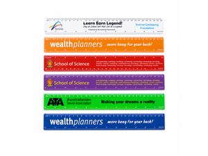 Branded 30cm Transparent Ruler — Frosted Stationery