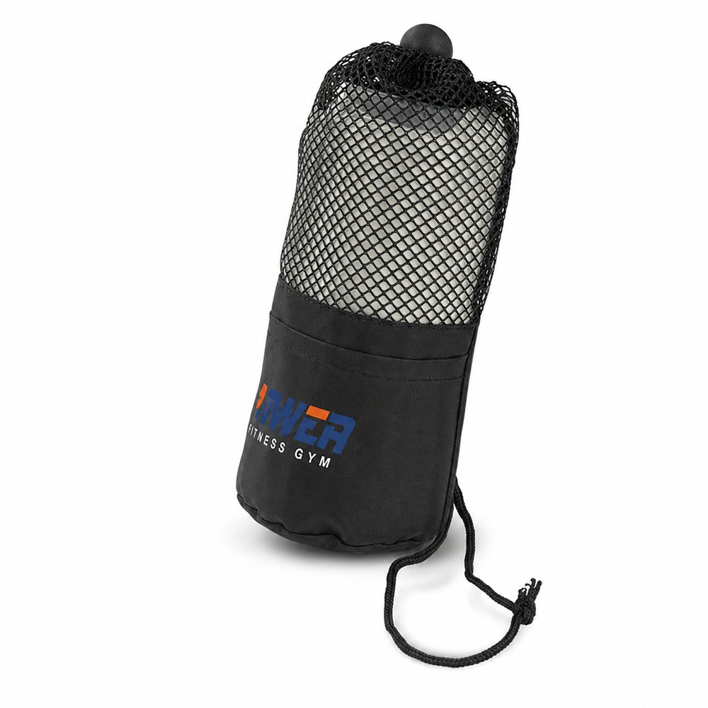 Branded Gym Towel in Drawstring Carry Bag
