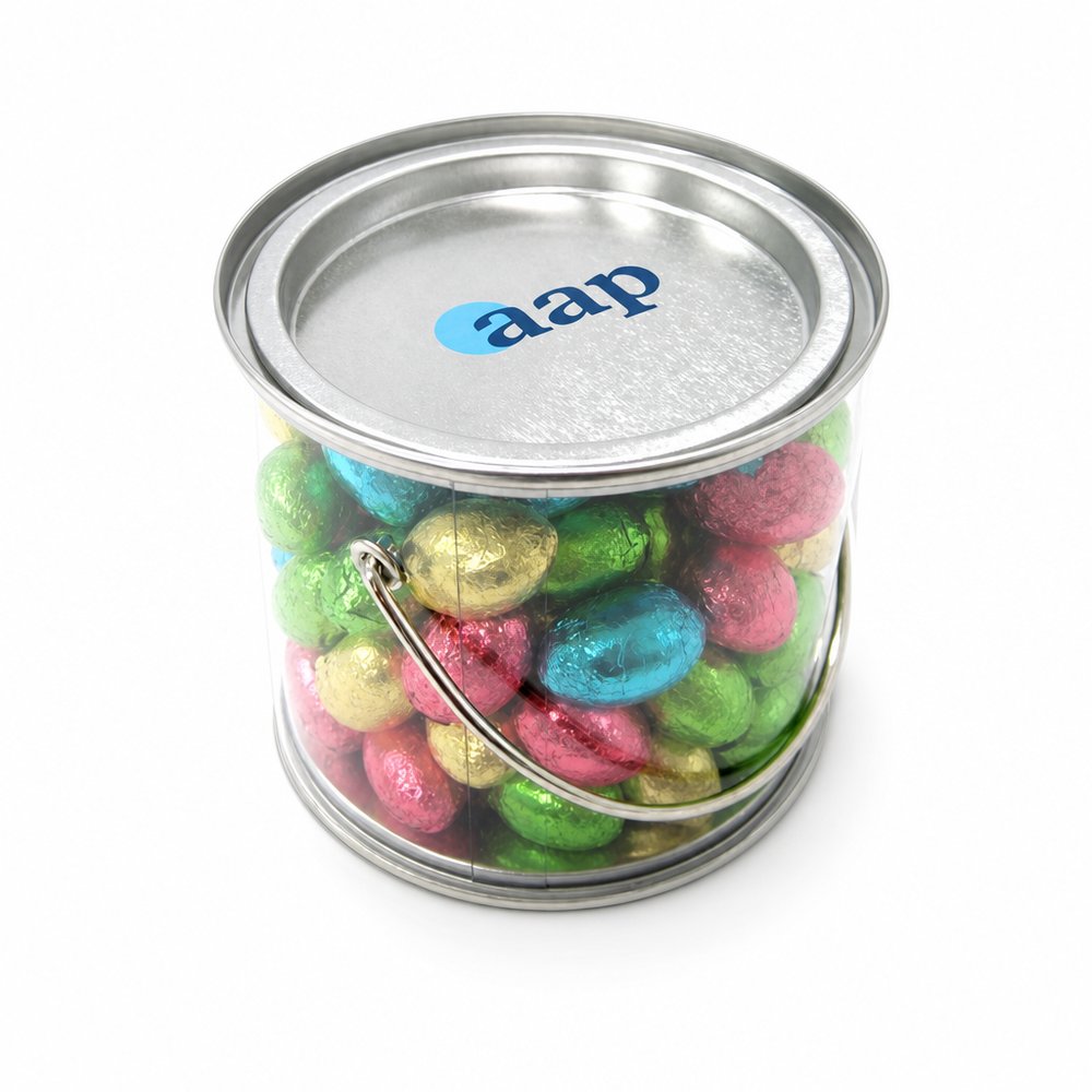 Branded 400g Mini Easter Egg Promotional Bucket