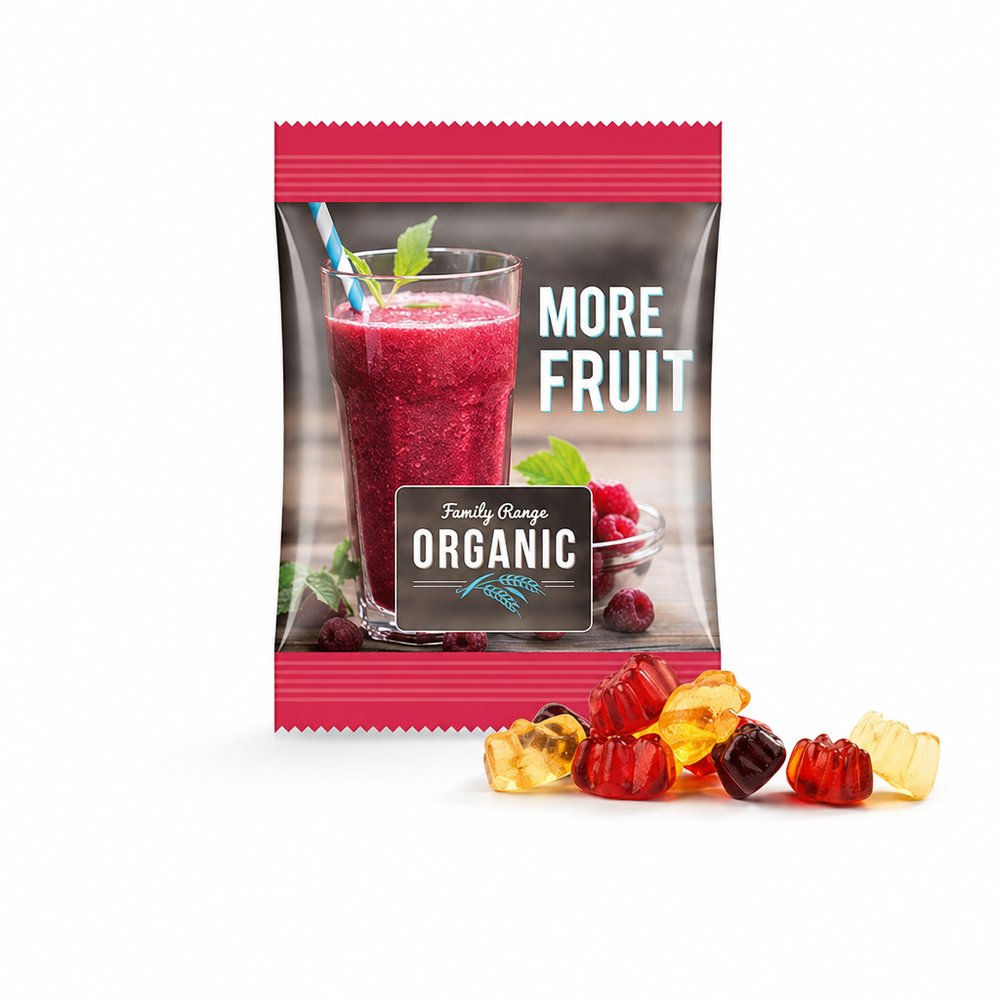 Fruit Juice Jelly Bears Mini Bag — 15g Custom Print