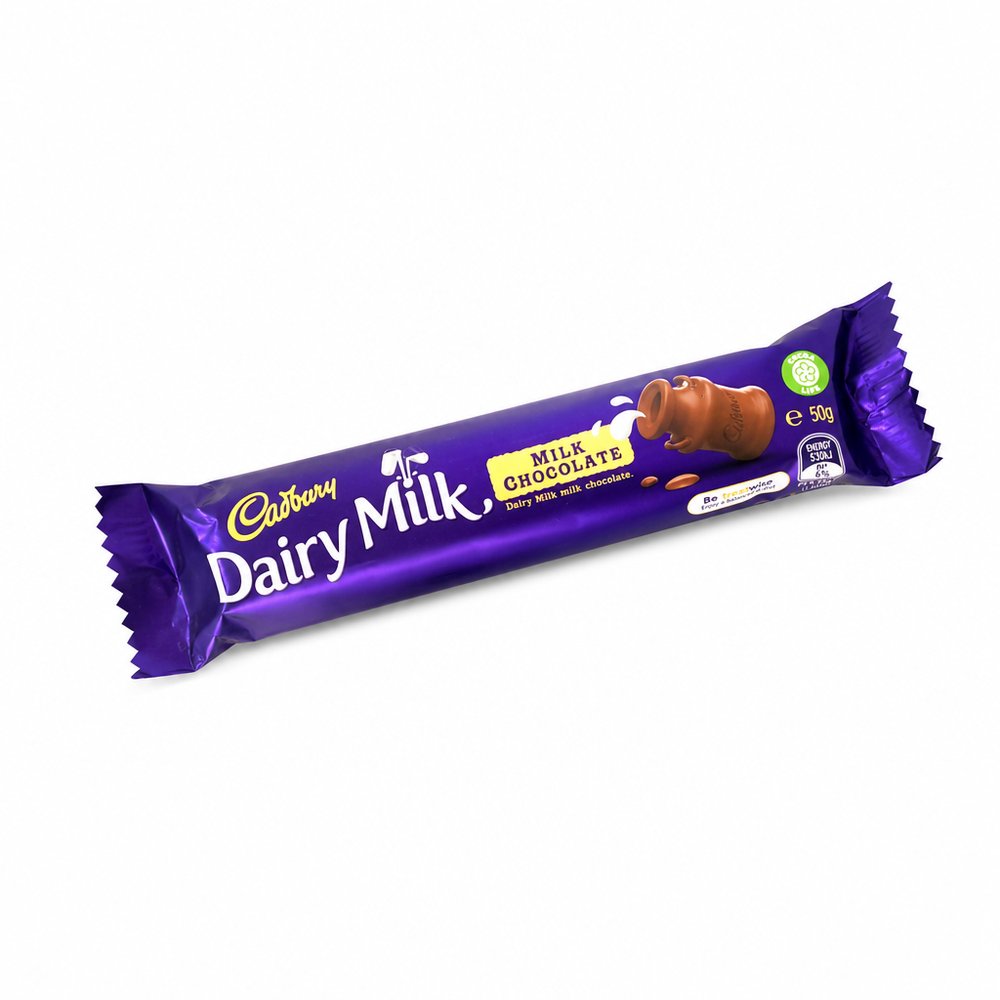 Branded Cadbury Dairy Milk Chocolate Bars 50g