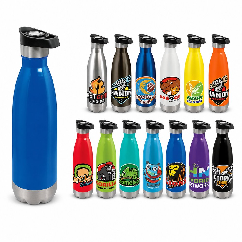 Branded Tulip Thermal Push-Button Bottle 500ml