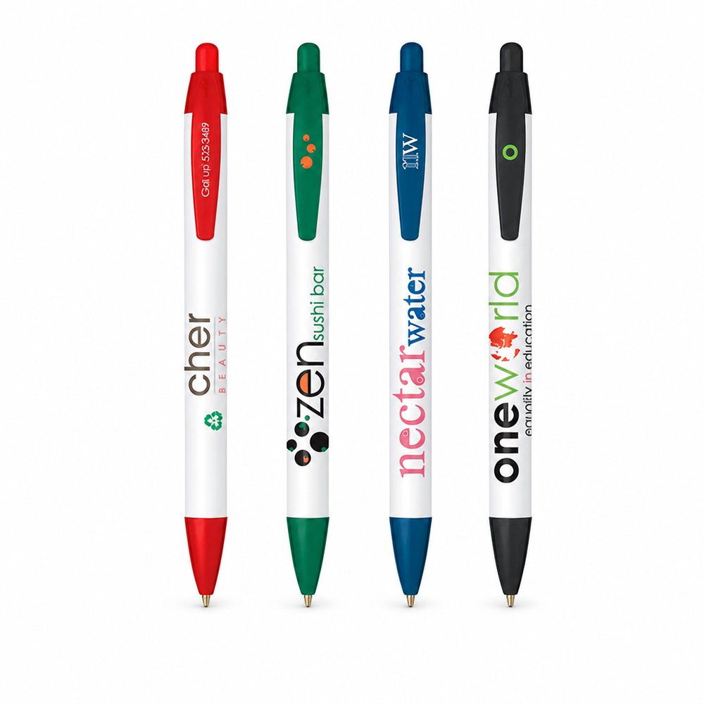 Broad Profile Recycled Plastic Promotional Pen