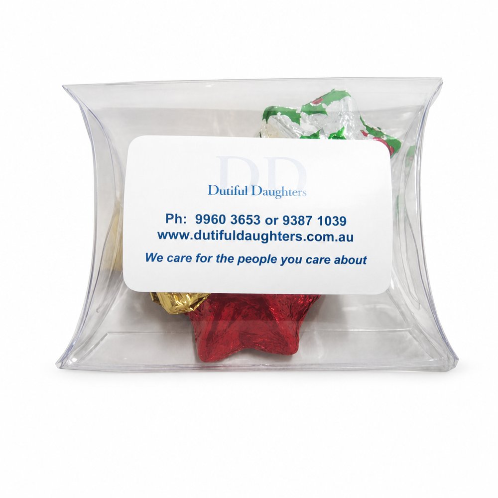 Custom Printed Christmas Chocolate Pillow Pack 25g